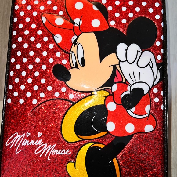 Authentic Disney Parks Minnie Mouse Small Soft Rolling Kid Suitcase - Picture 2 of 8